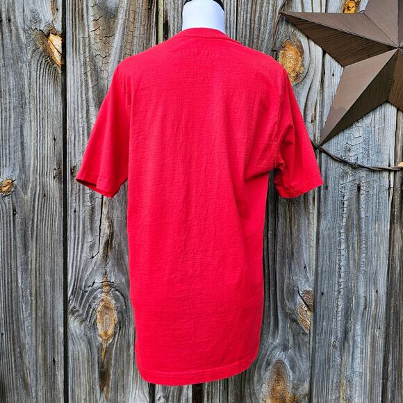 Lingerie Ladies AKOO Graphic Tshirt Size L Red Cotton Crewneck Handcuffs Chains - Picture 4 of 8